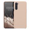 Θήκη Kwmobile για OnePlus Nord, Silicone, Cream, 51871.225