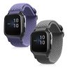 Σετ 2 λουριά για Garmin Venu Sq/Venu Sq Music, Kwmobile, Purple/Grey, Nylon, 59528.02