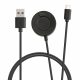 Καλώδιο φόρτισης USB για Garmin Venu 2/Venu Sq Music/Venu Sq, Kwmobile, Μαύρο, Πλαστικό, 59530.01