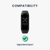 Σετ 2 ιμάντες για Oppo Band Sport, Kwmobile, Μαύρο/Γκρι, Nylon, 59521.02