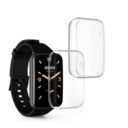 Σετ 2 θηκών Kwmobile για Xiaomi Mi Band 7 Pro, Silicone, Transparent, 59605.02