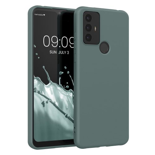 Θήκη Kwmobile για TCL 30 E/30 SE, Silicone, Green, 57707.166