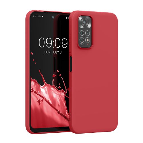 Θήκη kwmobile για Xiaomi Redmi Note 11/Redmi Note 11S, Silicon, Red, 57368.09