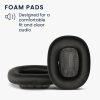 Σετ 2 kwmobile Earpads για Apple Airpods Max, Οικολογικό δέρμα, Μαύρο, 55895.01