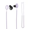 Σετ κορδόνια 2 kwmobile για Samsung Galaxy Buds 2, Silicone, White/Purple, 56697.02