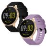 Σετ ιμάντες 2 kwmobile για AGPTEK LW11, Silicone, Black/Purple, 56653.47