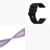 Σετ ιμάντες 2 kwmobile για AGPTEK LW11, Silicone, Black/Purple, 56653.47