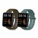 Σετ ιμάντων 2 kwmobile για Xiaomi Redmi Watch 2 Lite, Silicon, Brown/Green, 56911.08