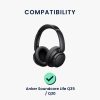 Σετ 2 kwmobile Earpads για Anker Soundcore Life Q35/Soundcore Life Q30, Οικολογικό δέρμα, Μπλε, 57542.17