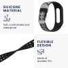 Σετ 2 ιμάντες kwmobile για Xiaomi Mi Band 4, Silicone, Black/Grey, 58889.02