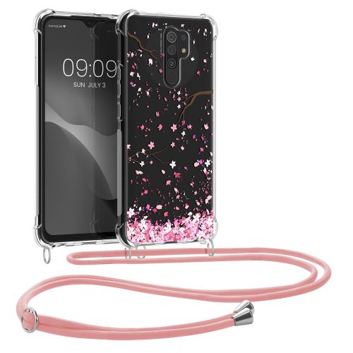 Προφυλακτήρας kwmobile για Xiaomi Redmi 9, Silicone, Transparent/Pink, 56532.02