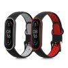 Σετ 2 ιμάντες kwmobile για Xiaomi Mi Smart Band 6/Mi Band 6/Band 5, Silicone, Grey/Red, 59792.01