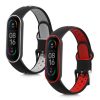 Σετ 2 ιμάντες kwmobile για Xiaomi Mi Smart Band 6/Mi Band 6/Band 5, Silicone, Grey/Red, 59792.01