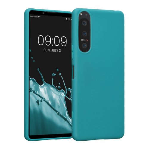 Θήκη kwmobile για Sony Xperia 5 IV, Silicone, Blue, 59866.57