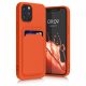 Θήκη kwmobile για Apple iPhone 12/iPhone 12 Pro, Silicone, Orange, 55112.29