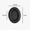 Σετ 2 Earpads kwmobile για Sennheiser HD660S /HD565/HD580, Οικολογικό δέρμα, Μαύρο, 59847.01