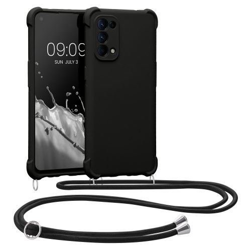 Προφυλακτήρας kwmobile για OPPO Find X3 Lite, Silicon, Black, 58584.01