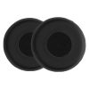 Σετ 2 kwmobile Earpads για Jabra Evolve 75, Οικολογικό δέρμα, Μαύρο, 59878.01