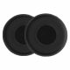 Σετ 2 kwmobile Earpads για Jabra Evolve 75, Οικολογικό δέρμα, Μαύρο, 59878.01