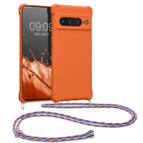 kwmobile Bumper for Google Pixel 7 Pro, Silicone, Orange, 59967.203