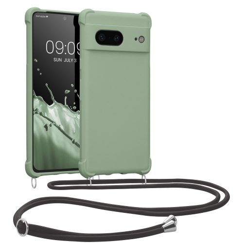 Bumper kwmobile για Google Pixel 7, Silicone, Green, 59966.172