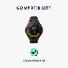 λουράκι kwmobile για Xiaomi Watch S1 Active, φυσικό δέρμα, μαύρο, 60120.01