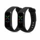 Σετ 2 ιμάντες kwmobile για OPPO Band Sport, Silicon, Black, 57437.09