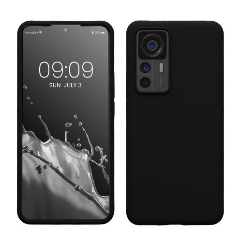 Θήκη kwmobile για Xiaomi 12T/12T Pro, Silicone, Black, 60152.01