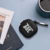 Θήκη kwmobile για Samsung Galaxy Buds 2 Pro/Galaxy Buds 2/Galaxy Buds Live, Silicone, Black/White, 58155.02