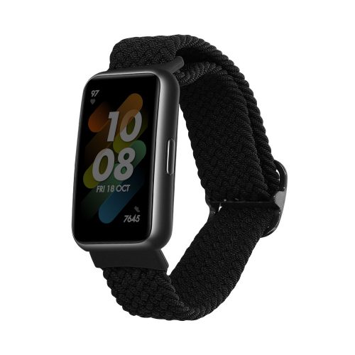 Λουράκι kwmobile για Huawei Band 7, Nylon, Black, 59428.01