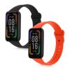 Σετ ιμάντων 2 kwmobile για Xiaomi Redmi Smart Band Pro, Σιλικόνη, Μαύρο/Πορτοκαλί, 57425.05