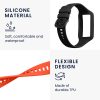 Σετ 2 ιμάντες kwmobile για Huawei Band 7/Band 6, Silicone, Black/Orange, 58914.05