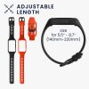 Σετ 2 ιμάντες kwmobile για Huawei Band 7/Band 6, Silicone, Black/Orange, 58914.05