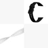 Kwmobile Strap for Huawei Band 6, Silicone, White/Black, 59296.04