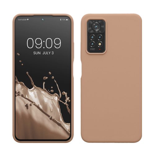 Θήκη kwmobile για Xiaomi Redmi Note 11 Pro/Redmi Note 11 Pro 5G/Redmi Note 12 Pro, Silicone, Brown, 57373.246