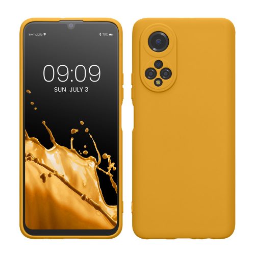 θήκη kwmobile για Honor X7, Silicon, Orange, 58420.143