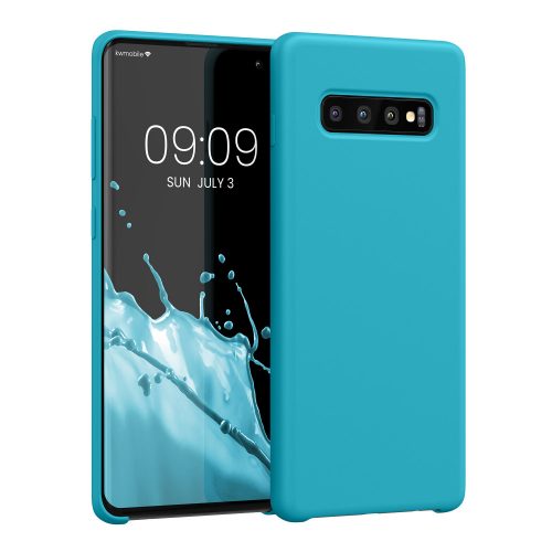 Κάλυμμα kwmobile για Samsung Galaxy S10 Plus, σιλικόνη, μπλε, 49028.205