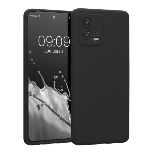 Θήκη kwmobile για Motorola Moto G72, Silicone, Black, 60341.01