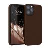 Θήκη kwmobile για Apple iPhone 12/iPhone 12 Pro, Silicone, Brown, 52641.247