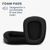 Σετ 2 Earpads kwmobile για Logitech G933/G633, Οικολογικό δέρμα, Μαύρο, 60362.01