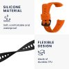 Σετ 2 ιμάντες kwmobile για Honor Band 5/Band 4, Silicone, Black/Orange, 59596.04