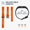 Σετ 2 ιμάντες kwmobile για Honor Band 5/Band 4, Silicone, Black/Orange, 59596.04