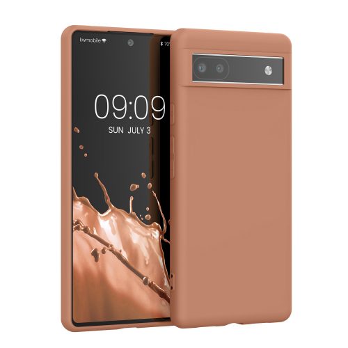 Θήκη kwmobile για Google Pixel 6a, Silicone, Brown, 57799.237