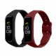 Σετ ιμάντων 2 kwmobile για Samsung Galaxy Fit 2, Silicone, Black/Red, 53962.17