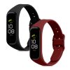 Σετ ιμάντων 2 kwmobile για Samsung Galaxy Fit 2, Silicone, Black/Red, 53962.17